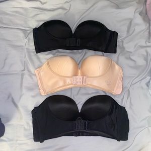 NWOT 36C Strapless Bra 3-Pack